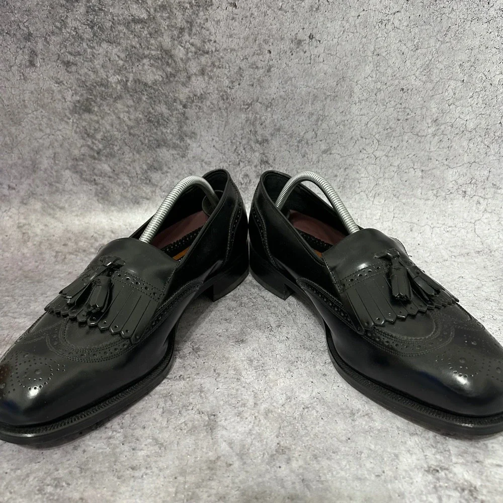 Florsheim Lexington Wingtip Tassel Loafer Mens 11 3E Blk Leather 17073-01 Dress